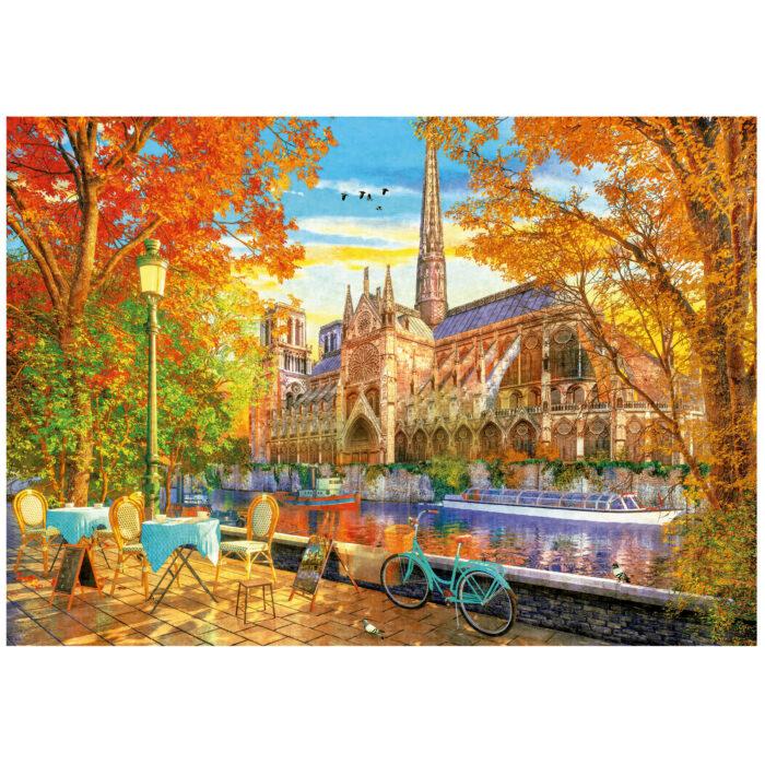 Notre Dame In Autumn Travel Jigsaw Puzzle