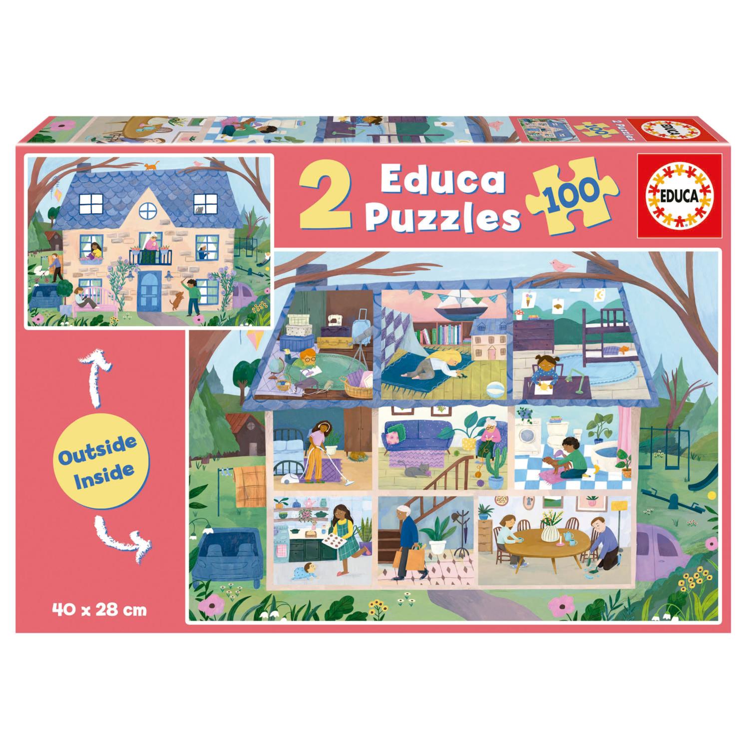 House 2 X 100 Pc Around the House Jigsaw Puzzle