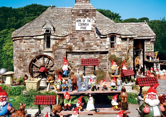 Olde Worldy Pixie Shop in Tintagel, Cornwall, Ireland - Scratch and Dent Photography Jigsaw Puzzle