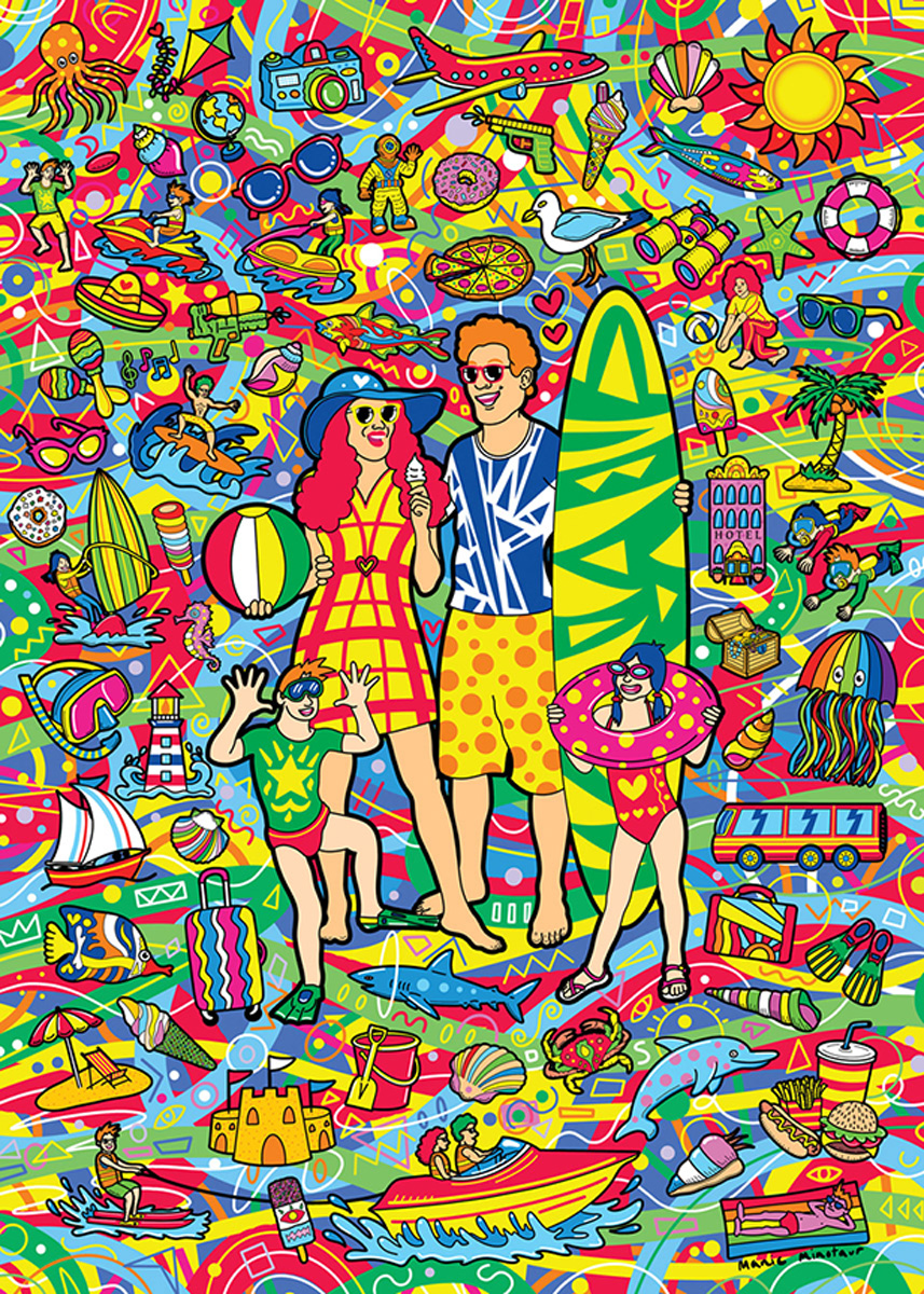 Family Vacation - Scratch and Dent Summer Jigsaw Puzzle