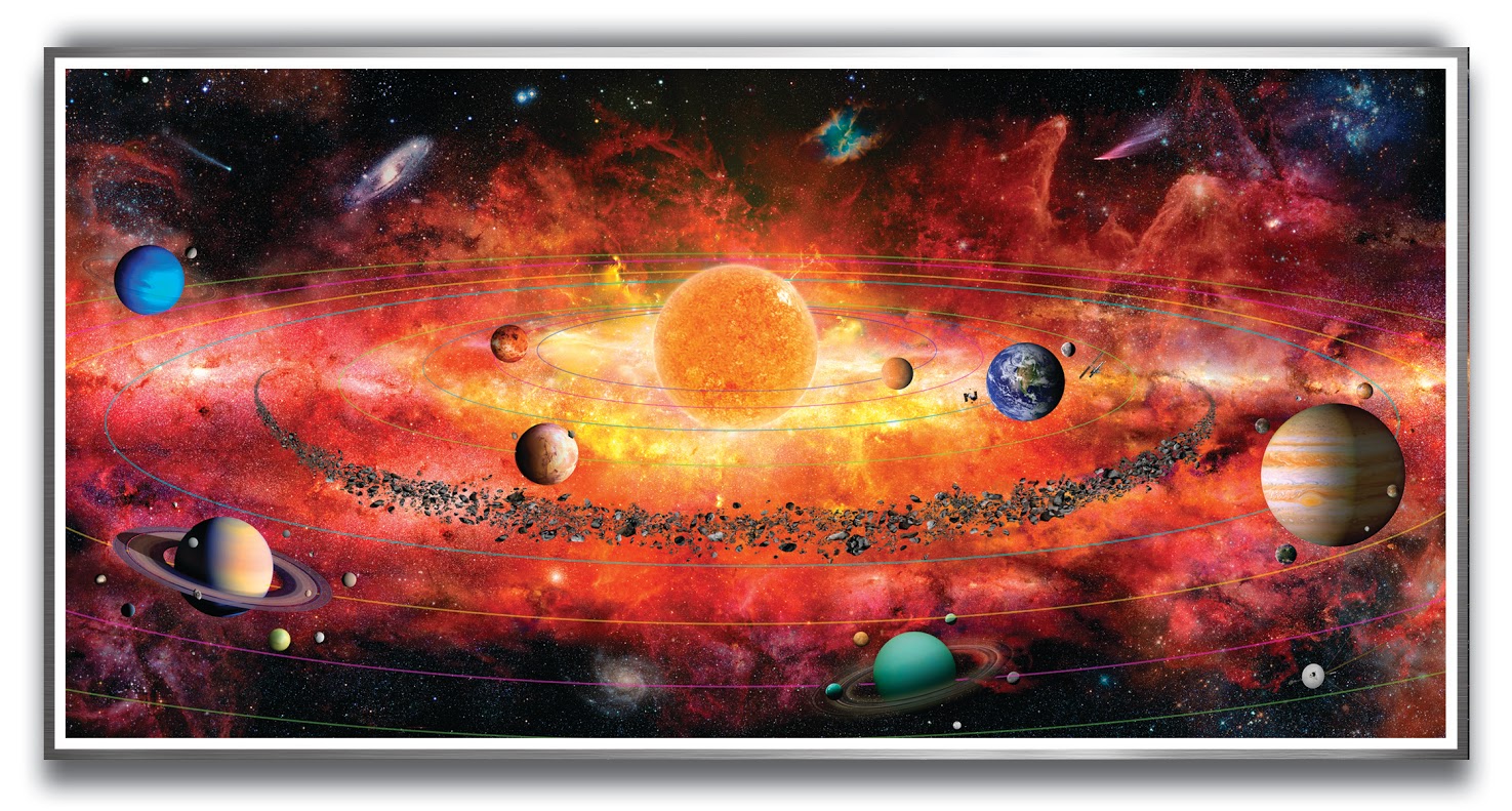The Solar System Puzzle - Scratch and Dent Space Jigsaw Puzzle