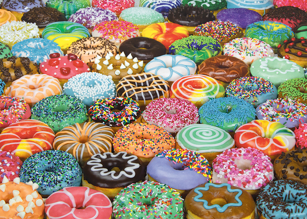 Difficult Donuts - Scratch and Dent Food and Drink Jigsaw Puzzle