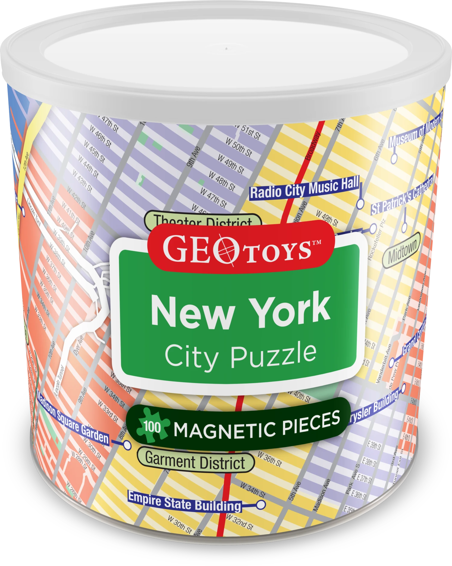 New York City Puzzle - Magnetic Puzzle Maps & Geography