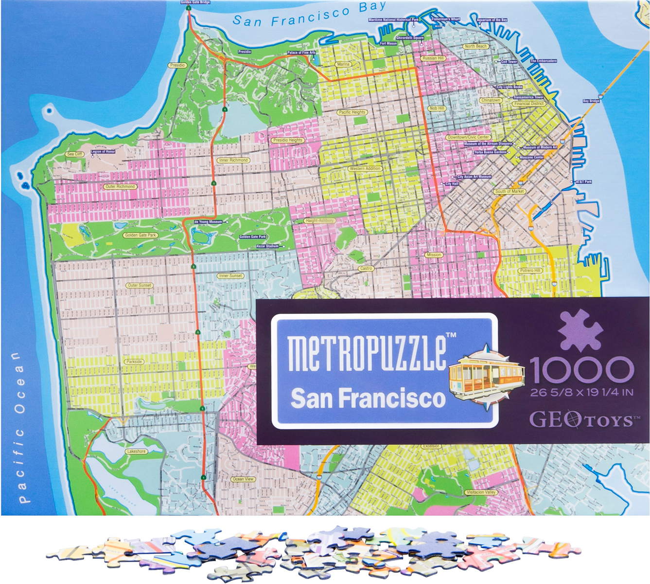 San Francisco MetroPuzzle™ Travel Jigsaw Puzzle