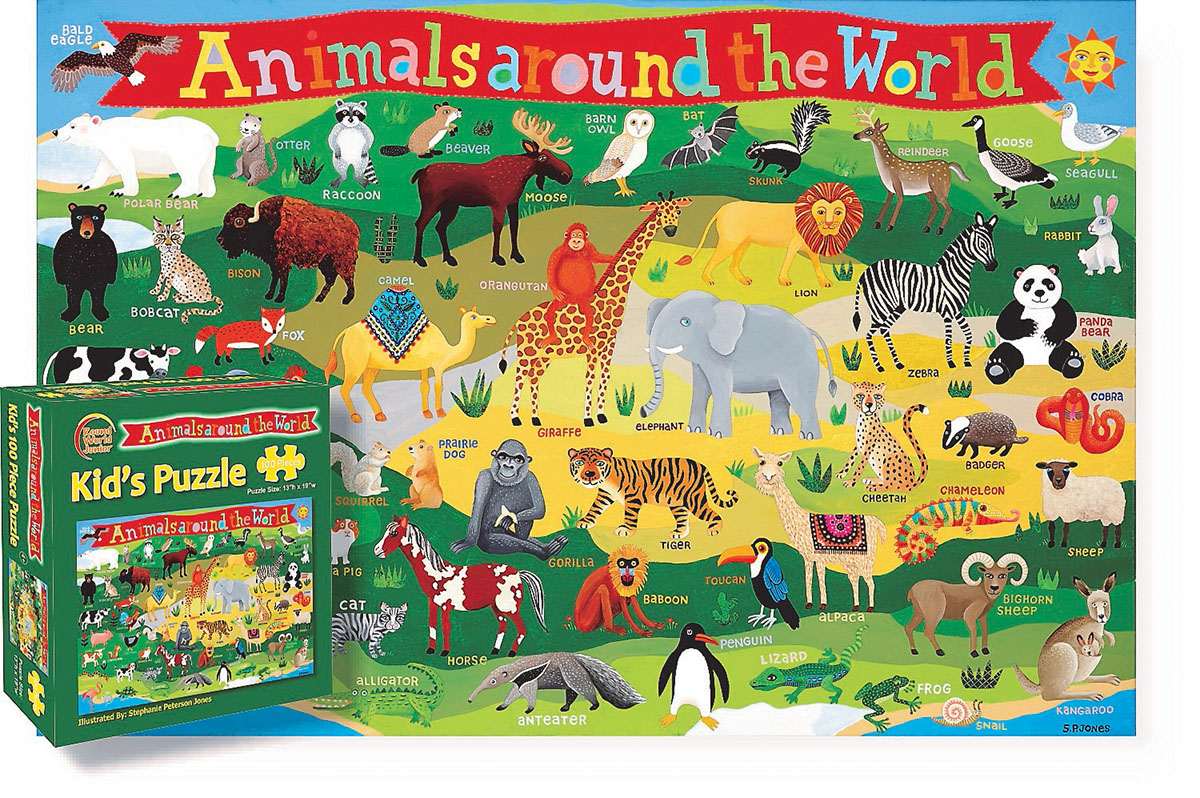 Kid's Animals Around the World Animals Children's Puzzles