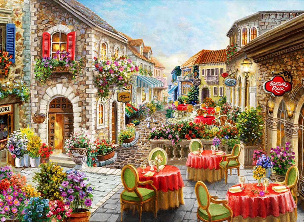 Sera Romantica Italy Jigsaw Puzzle By Crown Point Graphics