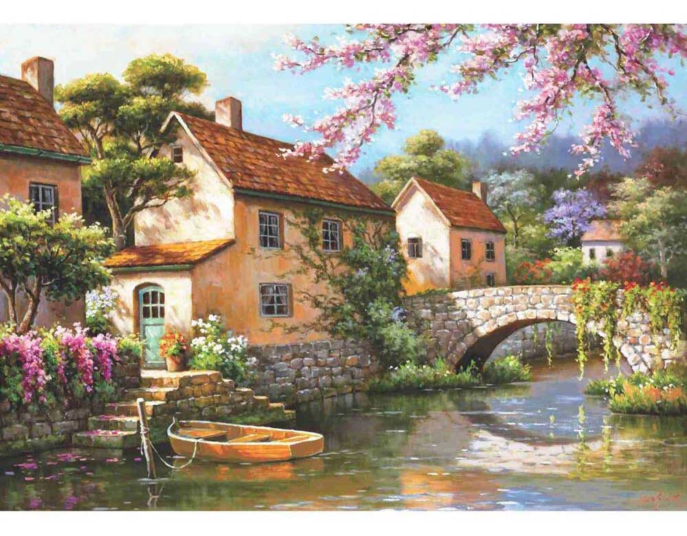 The Swan Cottage Cabin & Cottage Jigsaw Puzzle By Anatolian
