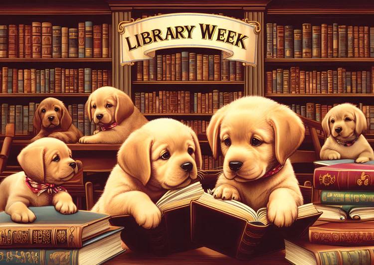 Library Week Dogs Jigsaw Puzzle