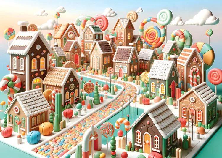 Candy Land Dessert & Sweets Jigsaw Puzzle