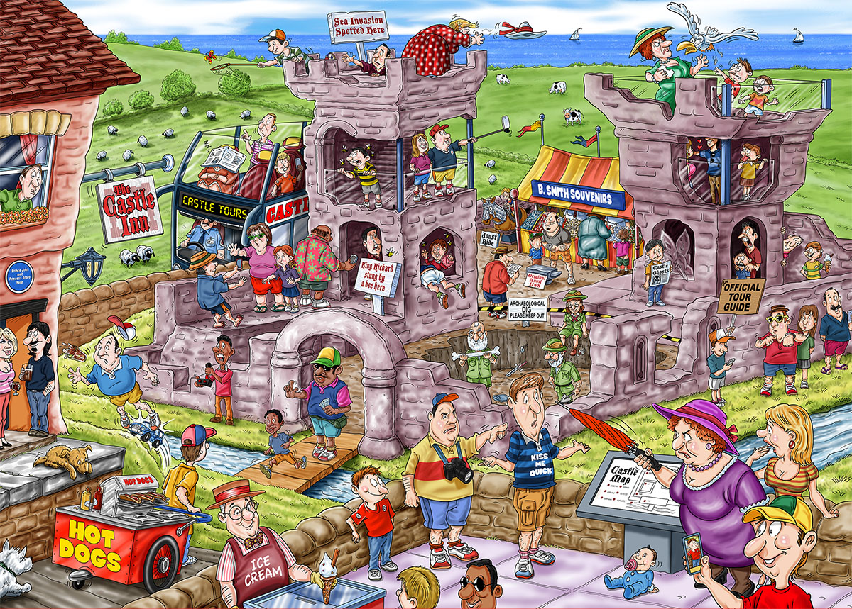 Painting Up a Storm People Jigsaw Puzzle By Anatolian