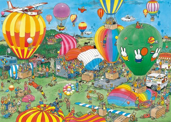 Balloons Over a Mountain Hot Air Balloon Jigsaw Puzzle By Kodak