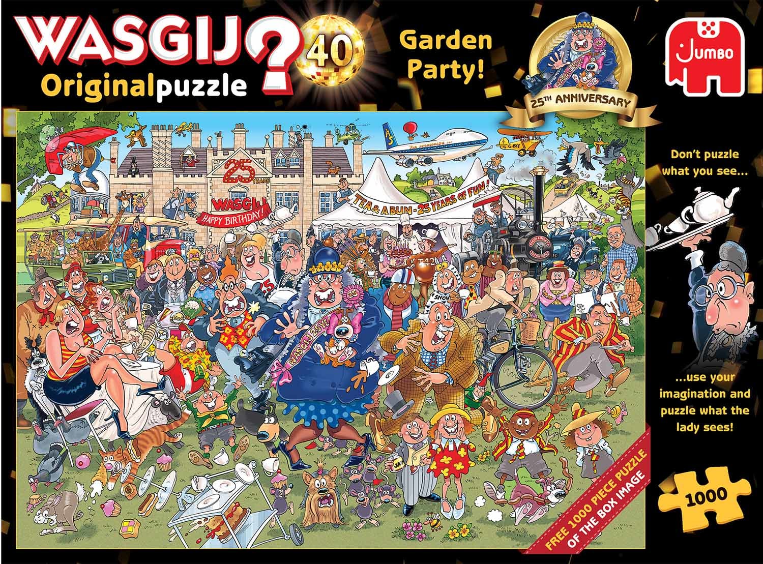 Wasgij Original 40: 25th Anniversary Garden Party! 2 x 1000 Cartoon