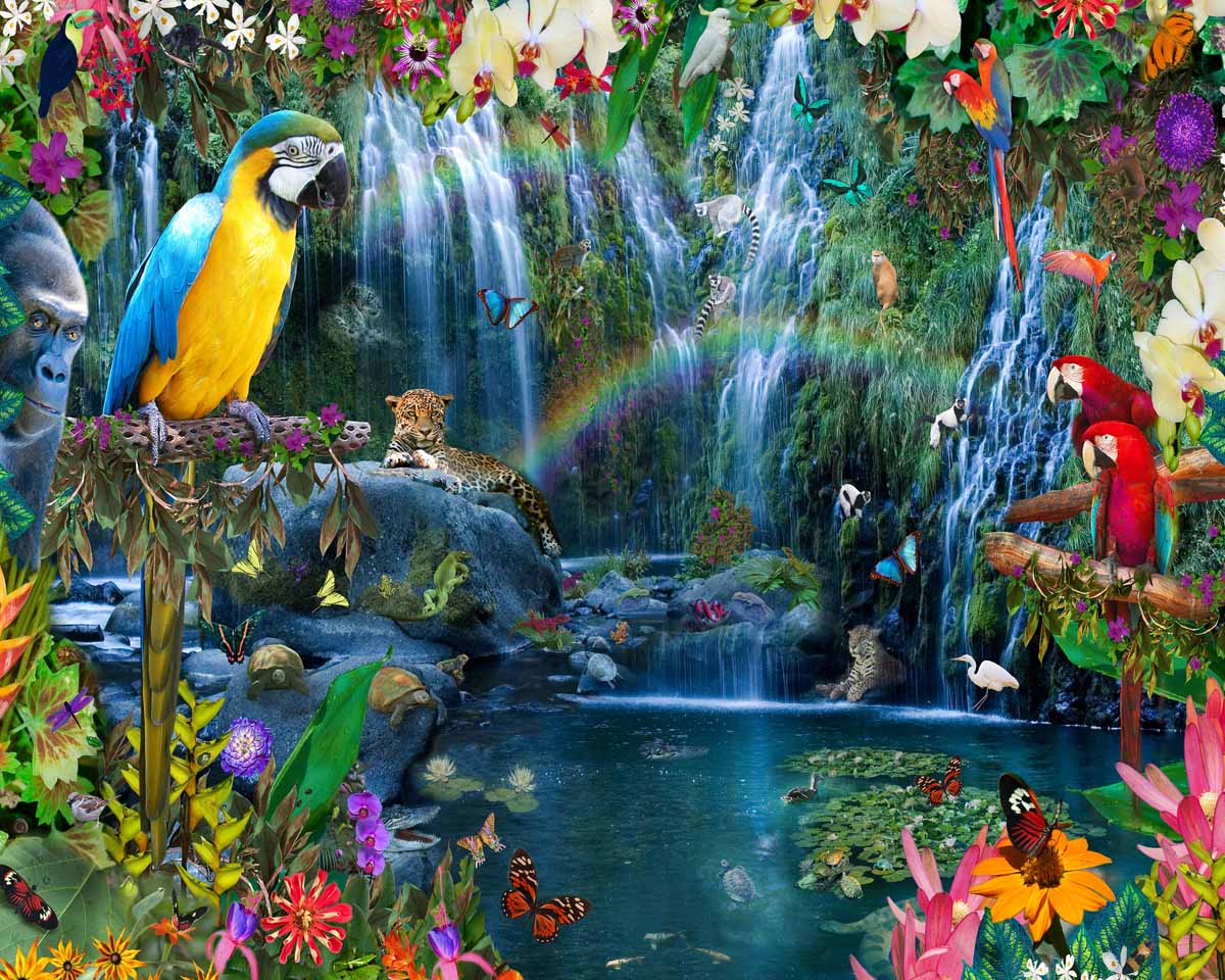 Tropical Paradise - Scratch and Dent Birds Jigsaw Puzzle