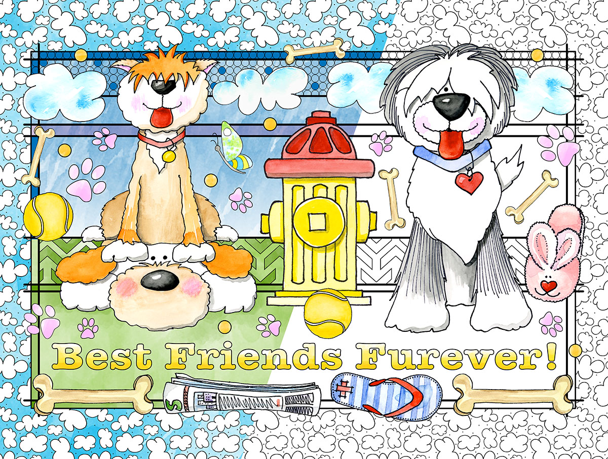 Best Friends - Scratch and Dent Dogs Jigsaw Puzzle
