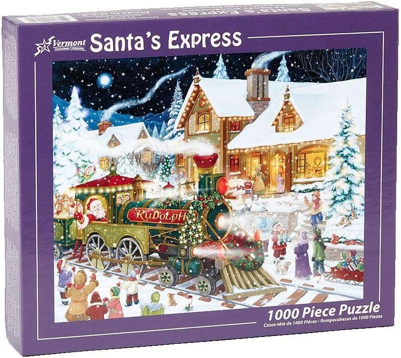 Santa's Express, 1000 Pieces, Vermont Christmas Company | Puzzle Warehouse