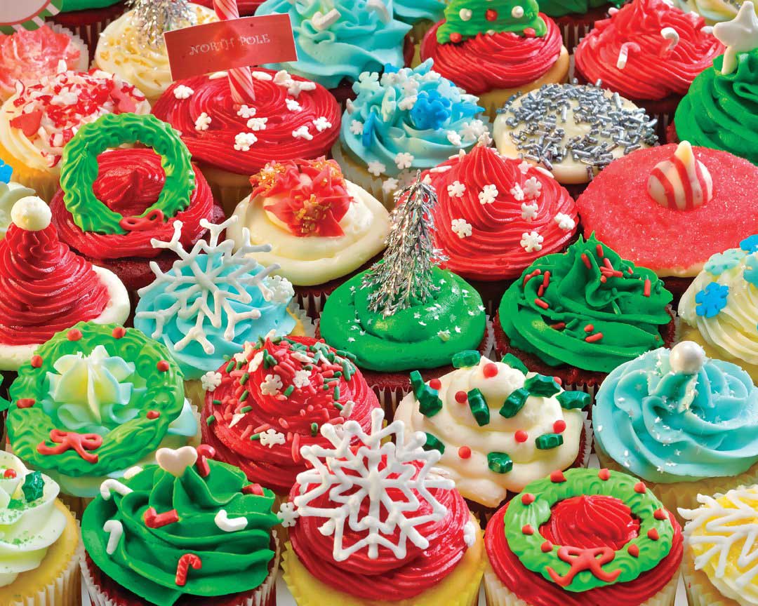 Christmas Cupcakes - Scratch and Dent Christmas Jigsaw Puzzle