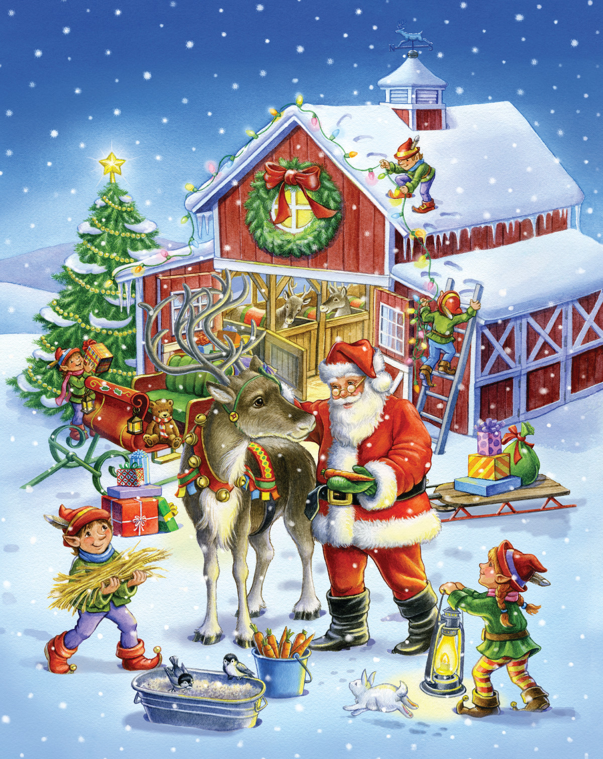 Ready Reindeer Christmas Jigsaw Puzzle