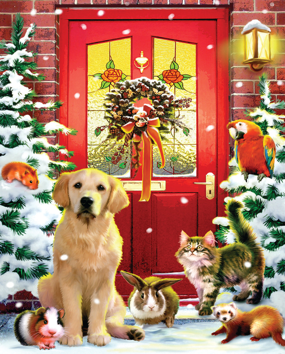 Christmas Welcome - Scratch and Dent Dogs Jigsaw Puzzle
