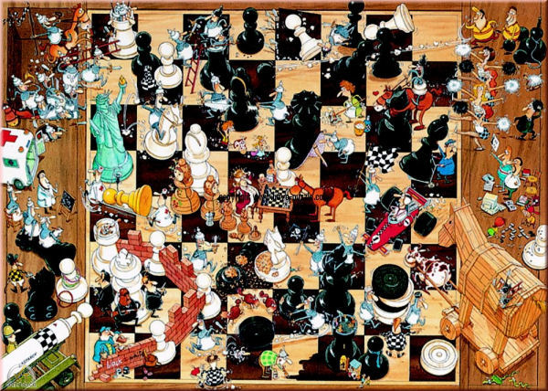 Black or White - Scratch and Dent People Jigsaw Puzzle