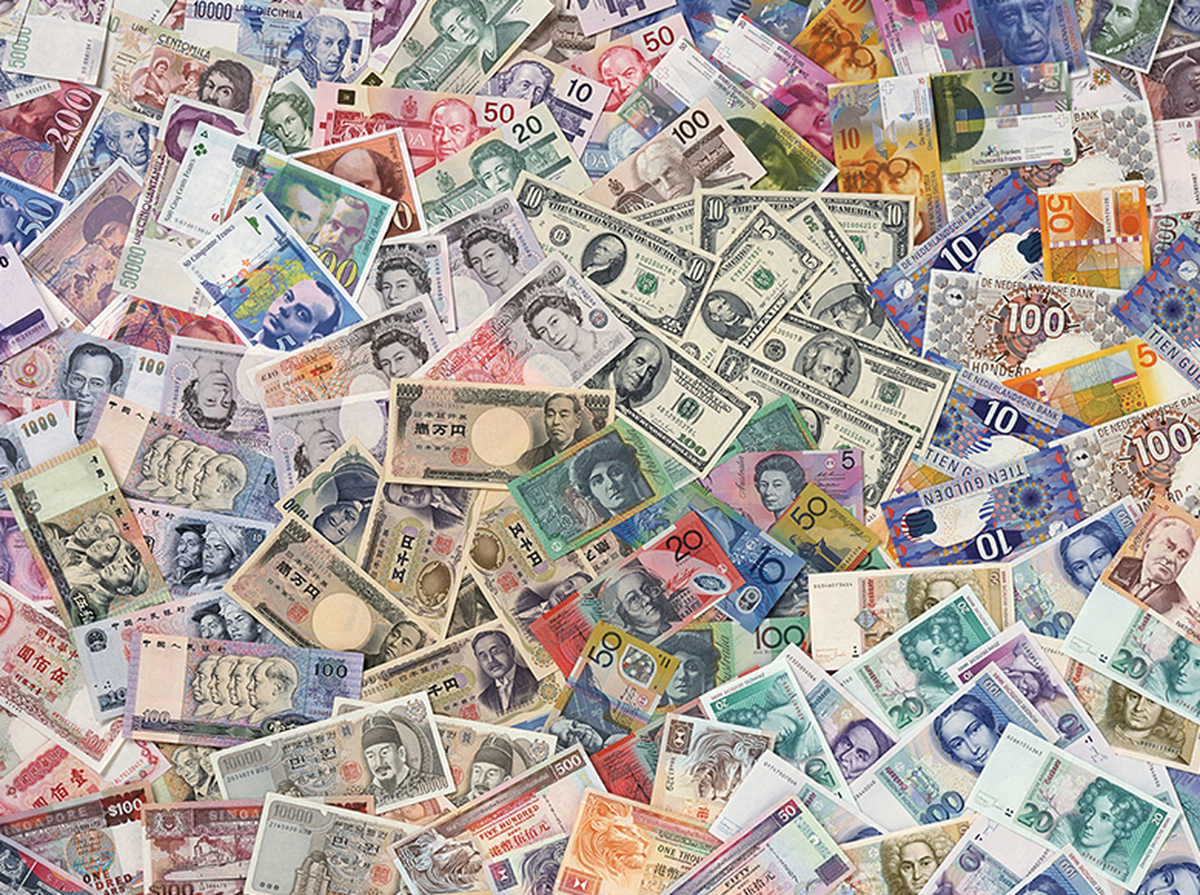Banknotes Of The World Collage Jigsaw Puzzle