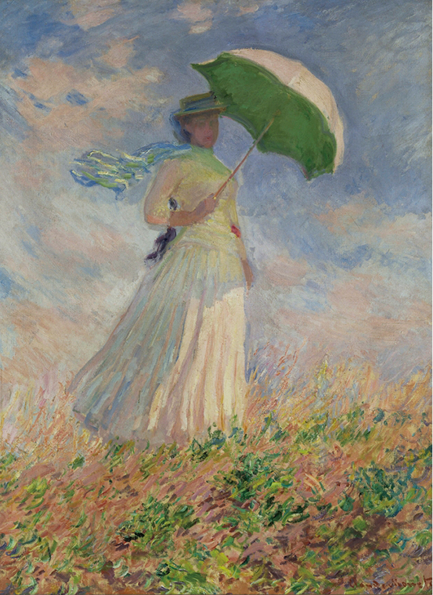 Woman With Parasol Fine Art Jigsaw Puzzle