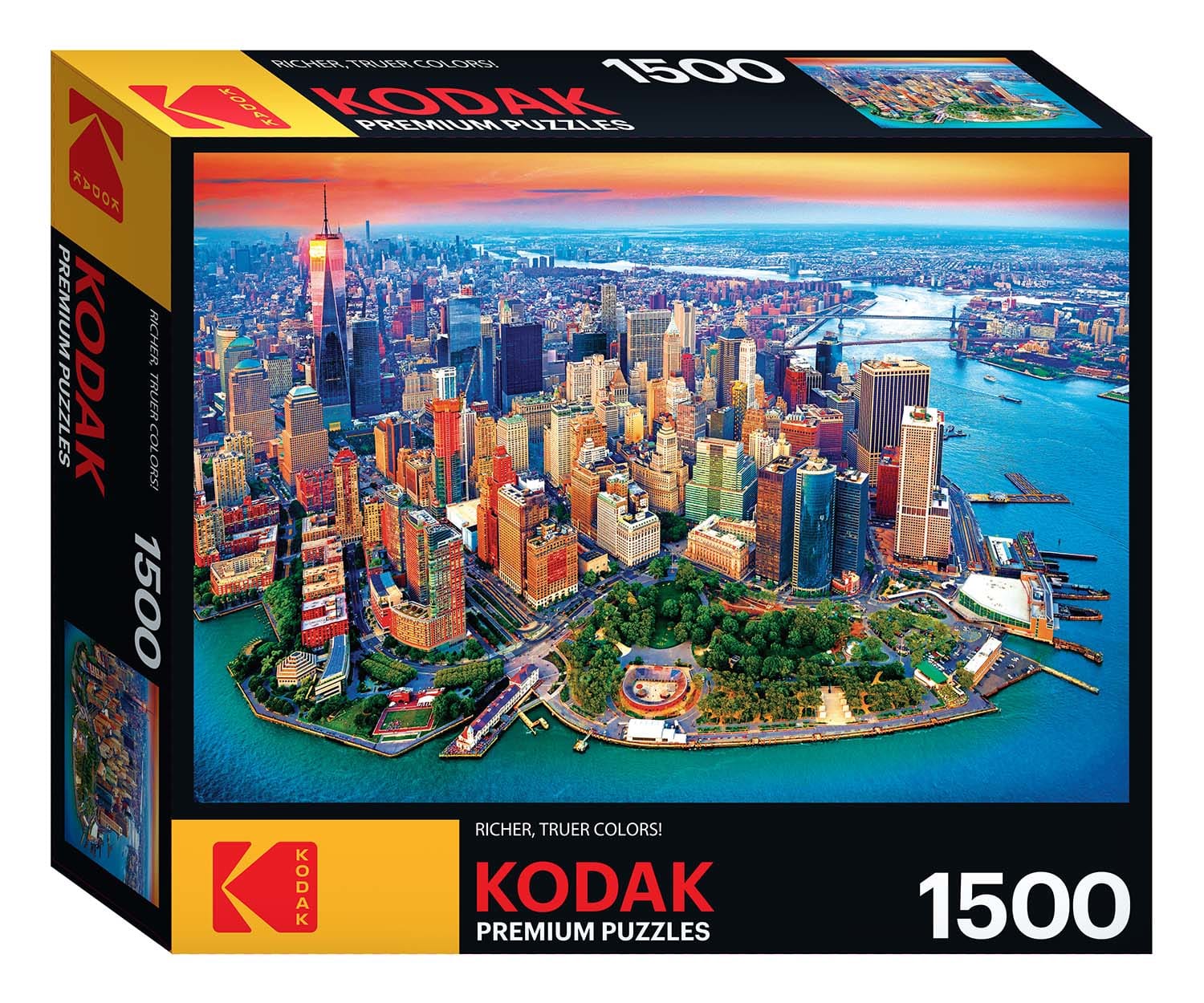 Aerial View Of Manhattan, NYC - 1500 Piece Jigsaw Puzzle by