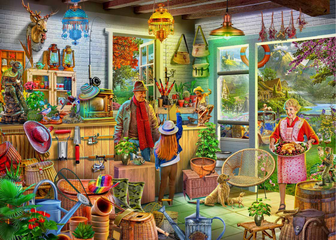 Fishing Shed - <strong>Premium Puzzle!</strong> Collage Jigsaw Puzzle