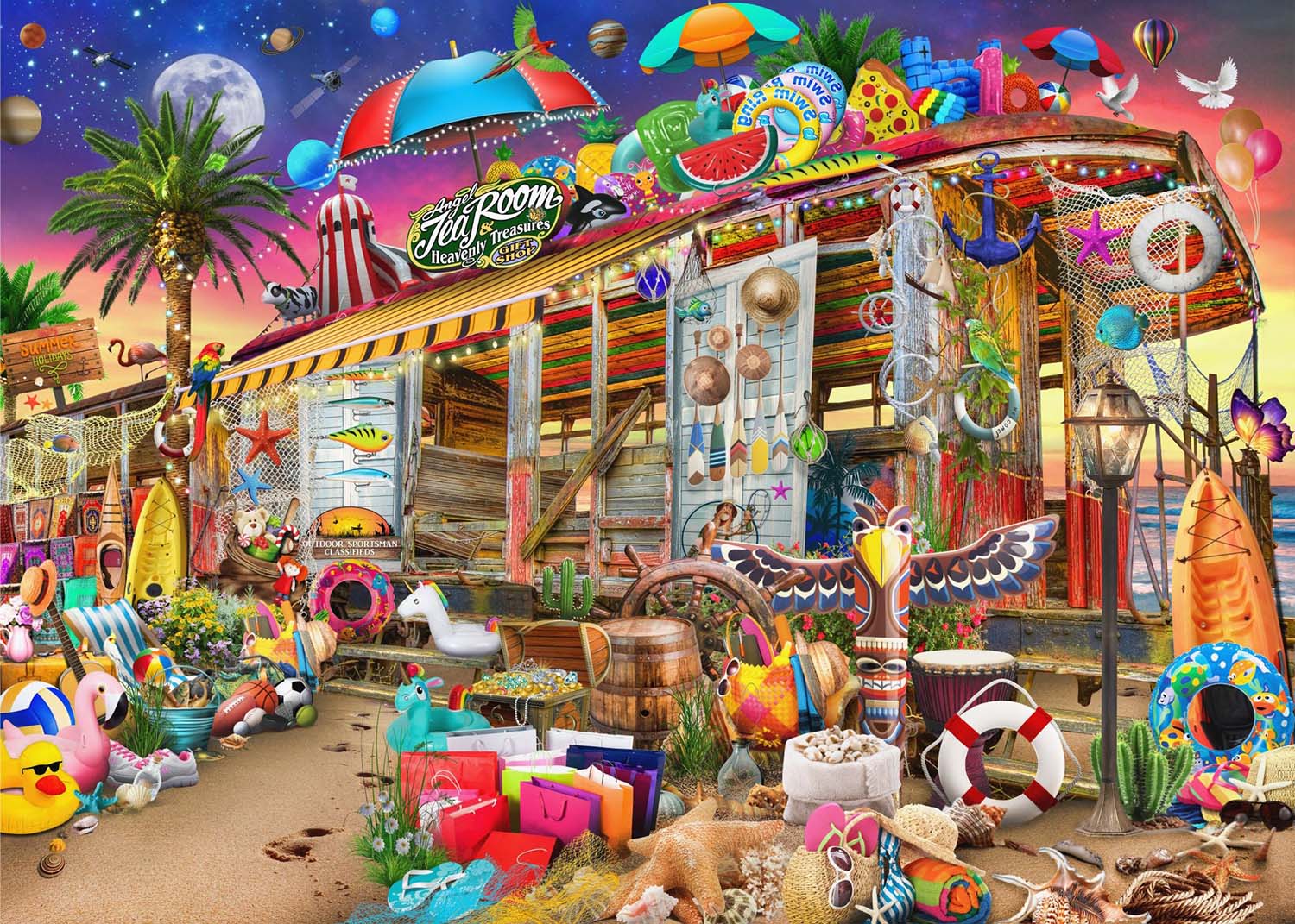 Beach Fantasy - <strong>Premium Puzzle!</strong> Collage Jigsaw Puzzle