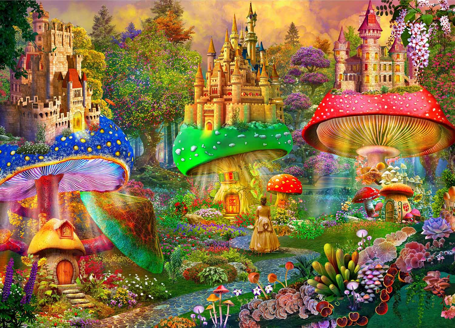 Dream Castle - <strong>Premium Puzzle!</strong> Fantasy Jigsaw Puzzle
