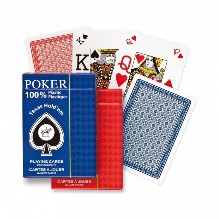 Single deck.100% Plastic Poker.Texas Hold'em
