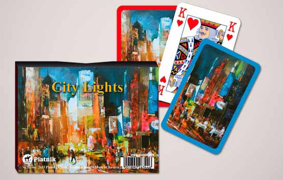 Double deck play.cards. City Lights