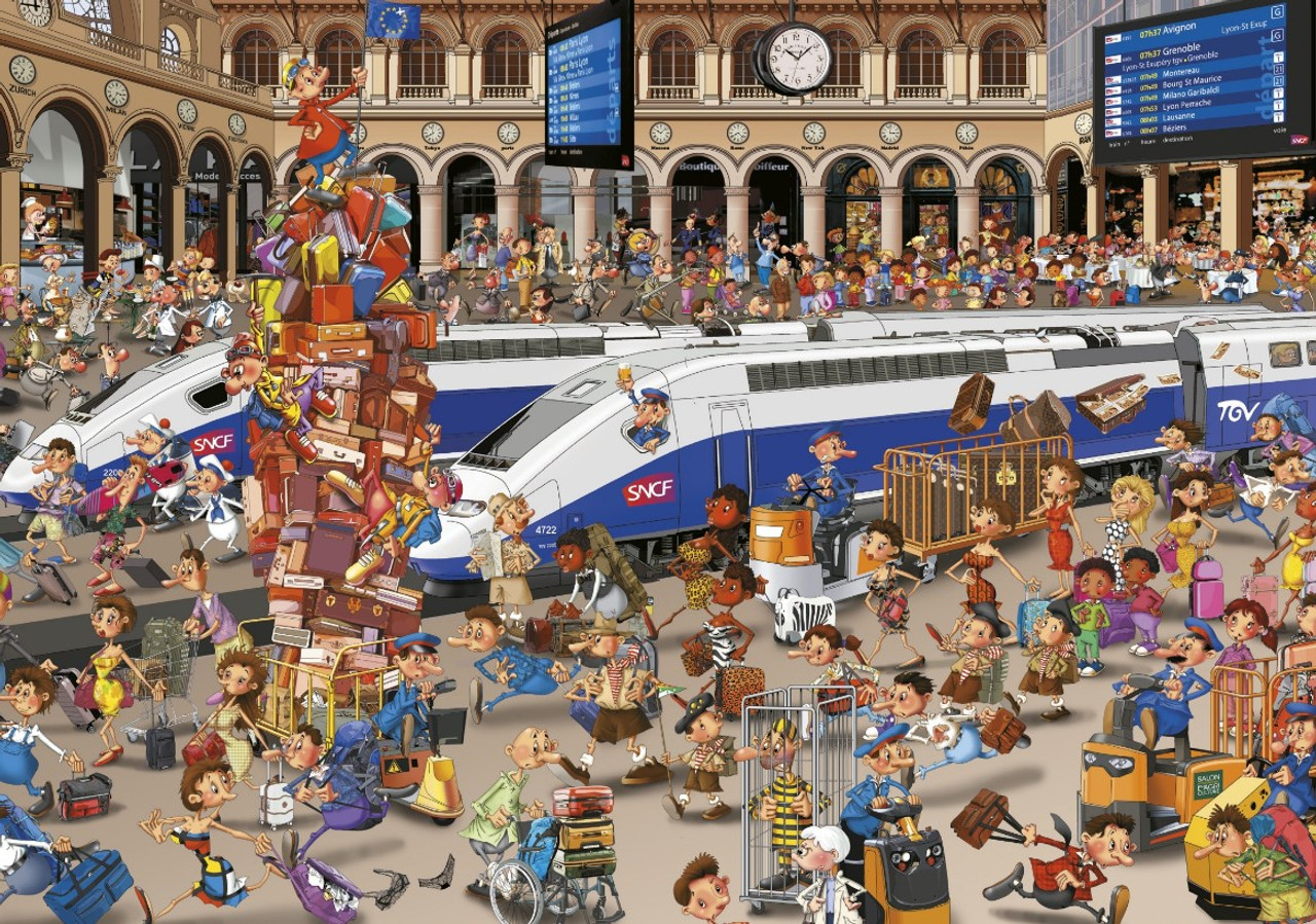 Railway Station Train Jigsaw Puzzle