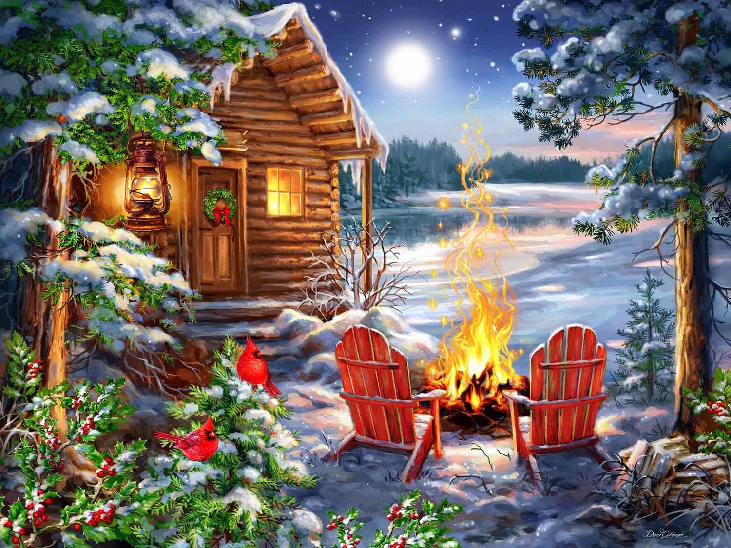 Christmas Cabin Winter