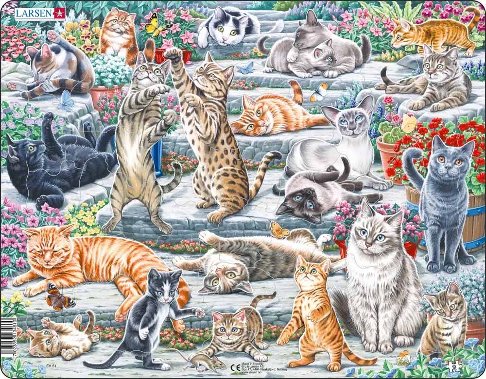 Holiday Cats Collage Impossible Puzzle By Eurographics