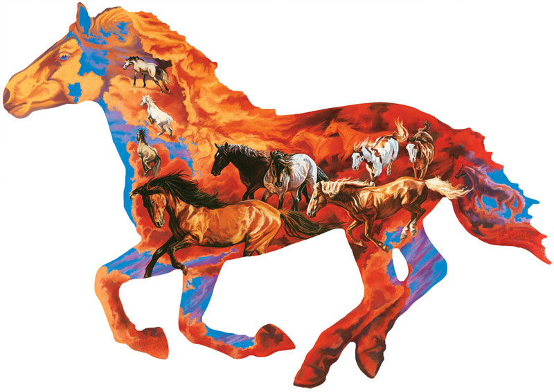 Mare and Foal Horse Jigsaw Puzzle By SunsOut