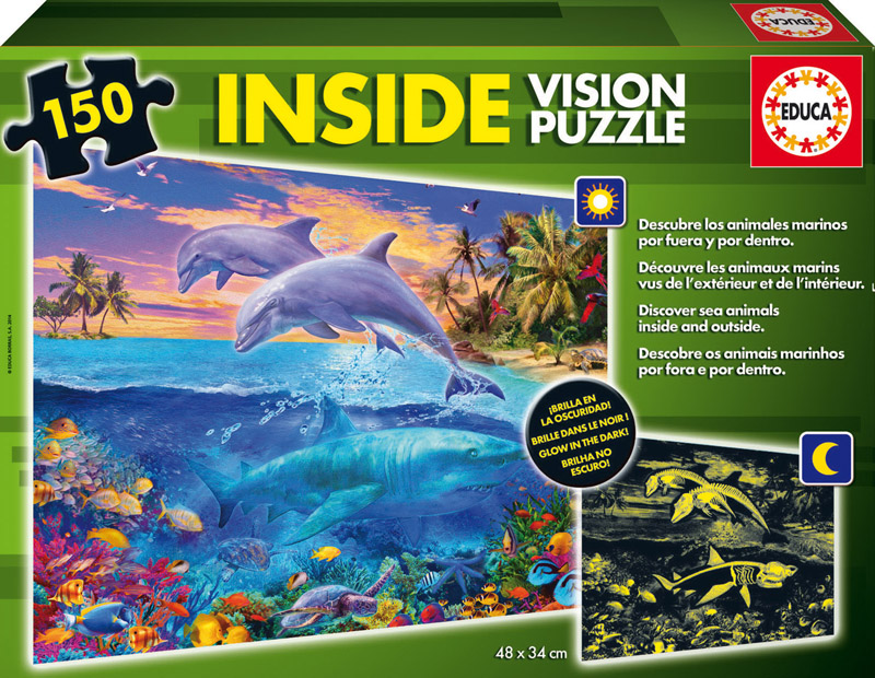 Underwater World - Scratch and Dent Sea Life Glow in the Dark Puzzle