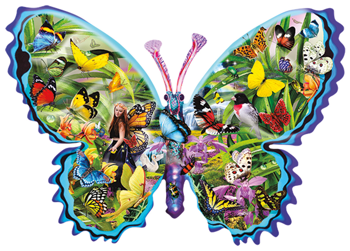 Genevieve - Scratch and Dent Butterflies and Insects Shaped Puzzle
