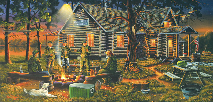 The Fishing Cabin Cabin & Cottage Jigsaw Puzzle By Eurographics