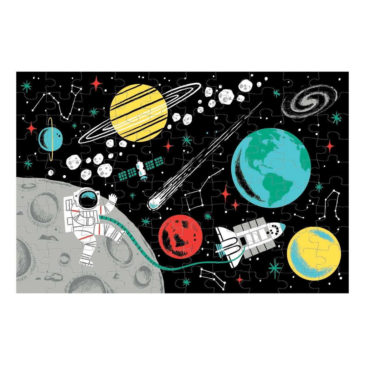 Outer Space - Scratch and Dent Space Glow in the Dark Puzzle