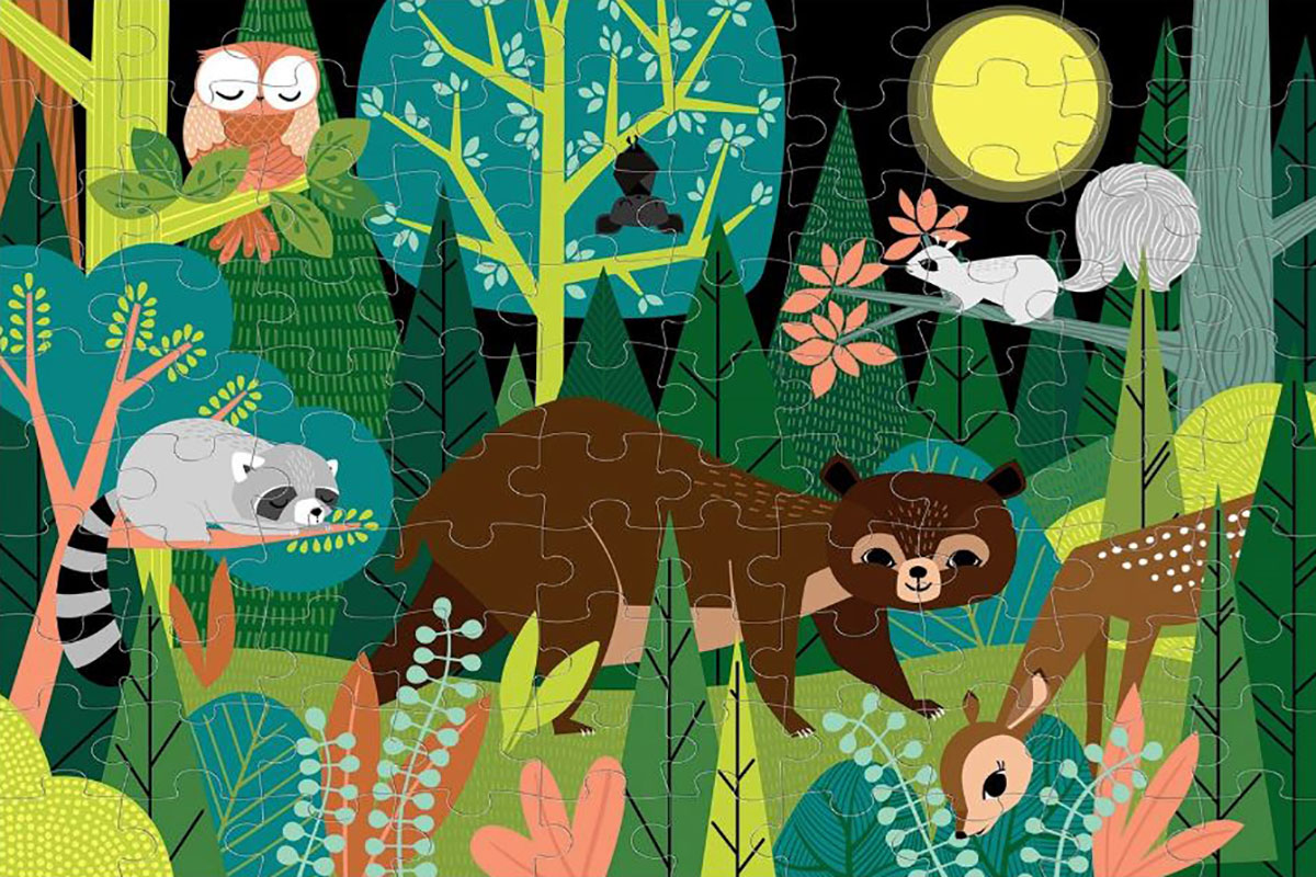 In The Forest Forest Animal Glow in the Dark Puzzle