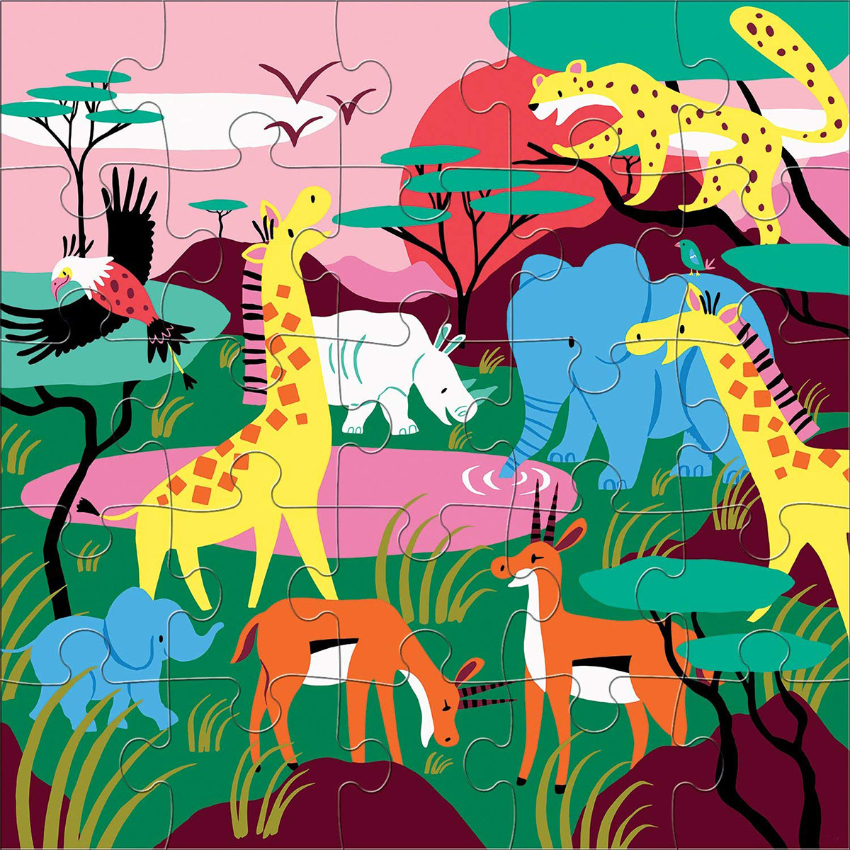 Safari Animals Animals Jigsaw Puzzle