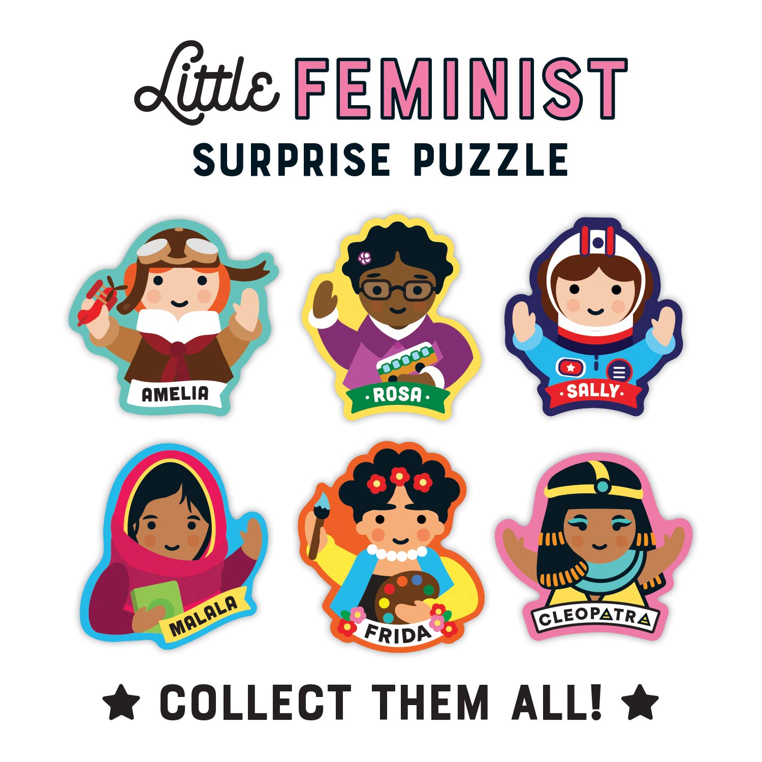 Little Feminist Famous People Shaped Puzzle