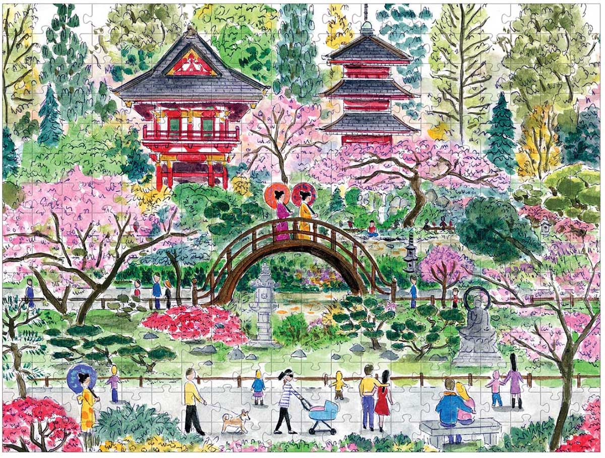 Japanese Tea Garden Flower & Garden Jigsaw Puzzle