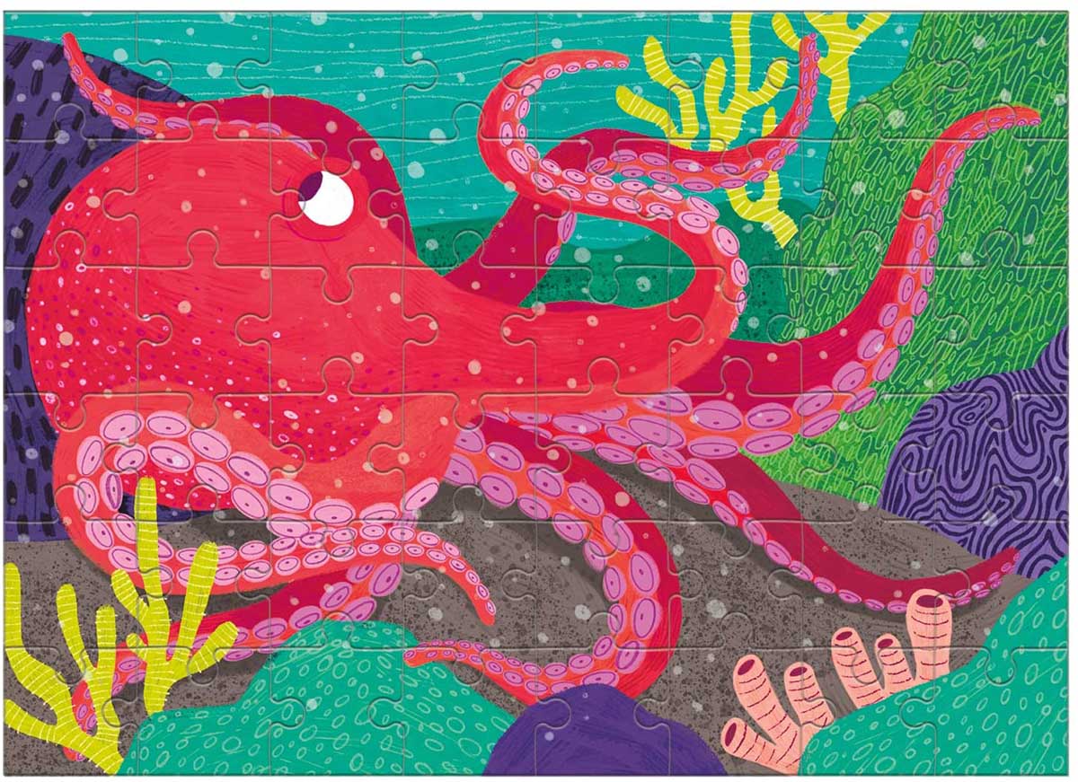 Giant Pacific Octopus Mini Puzzle Sea Life Jigsaw Puzzle