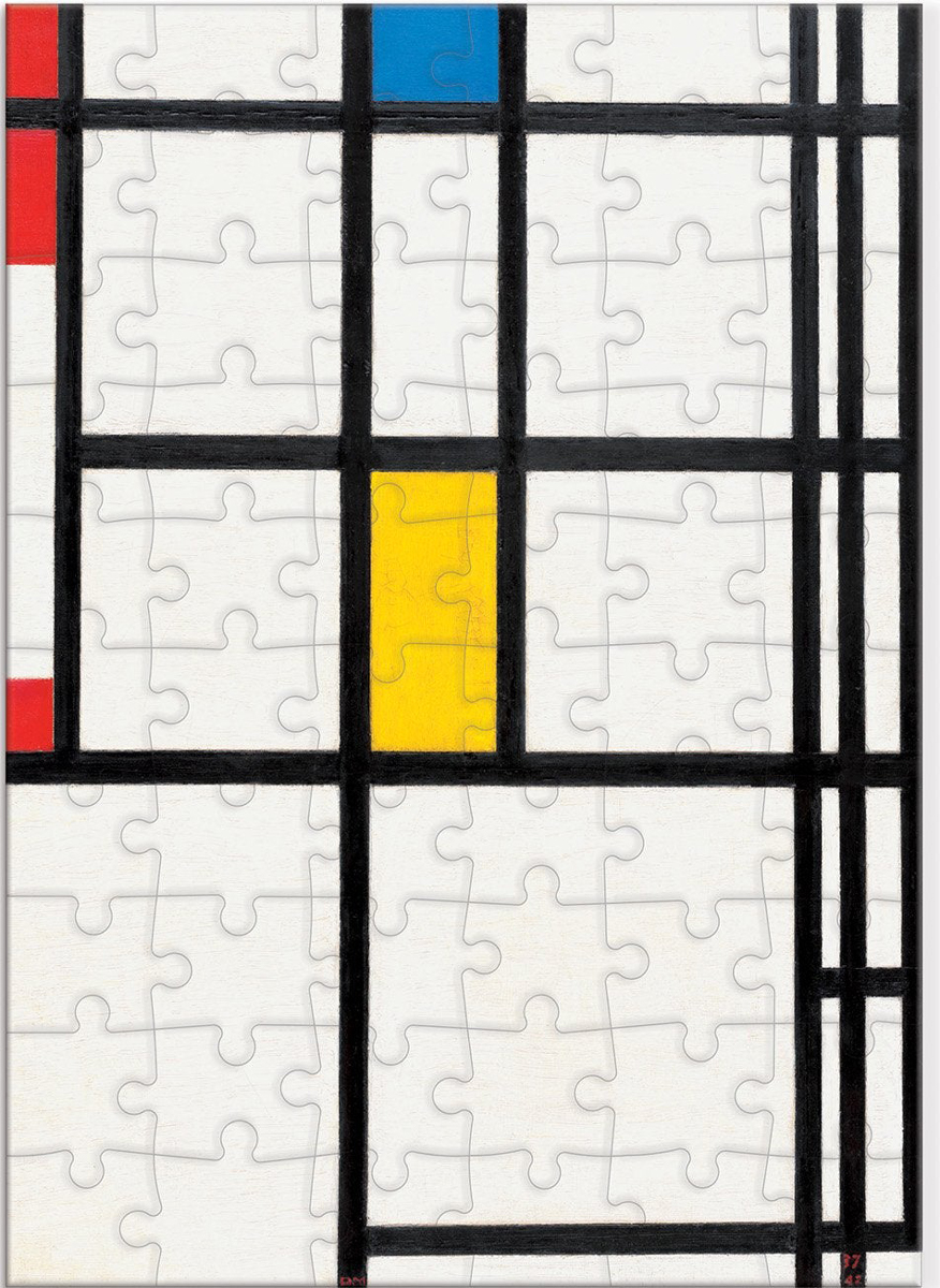 MoMA Mondrian Greeting Card Puzzle Contemporary & Modern Art Jigsaw Puzzle