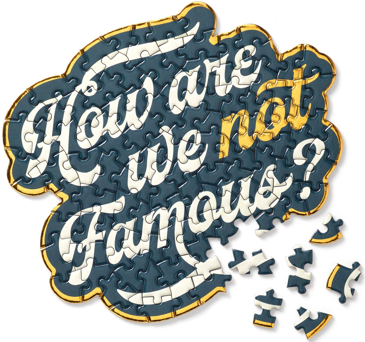 How Are We Not Famous? 100 Piece Mini Shaped Puzzle Mini Puzzle Jigsaw Puzzle