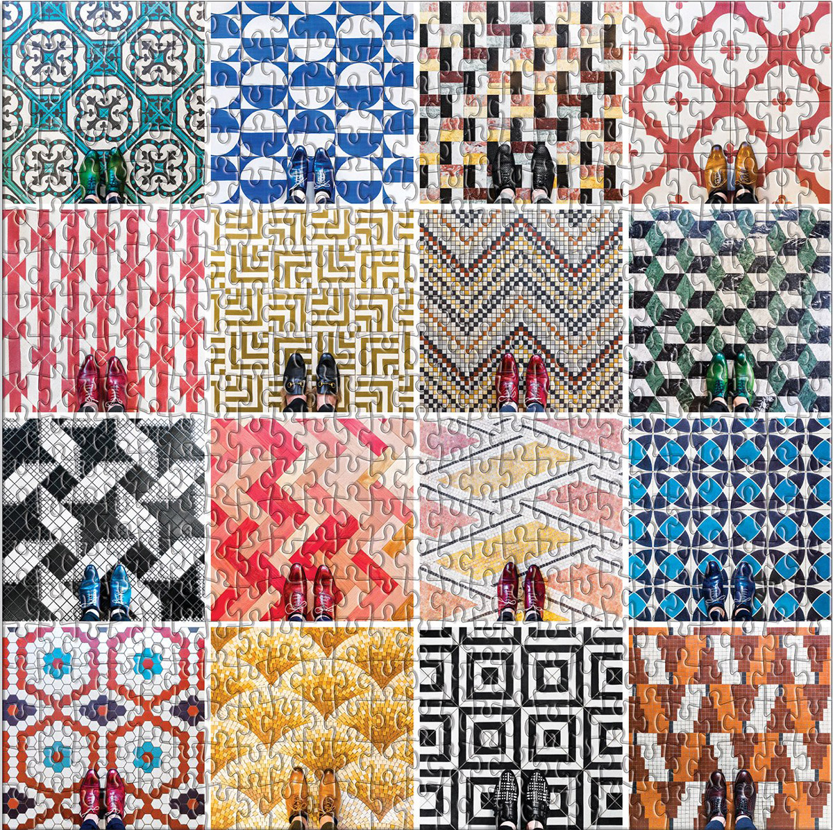 Mosaic Floors Pattern & Geometric Jigsaw Puzzle