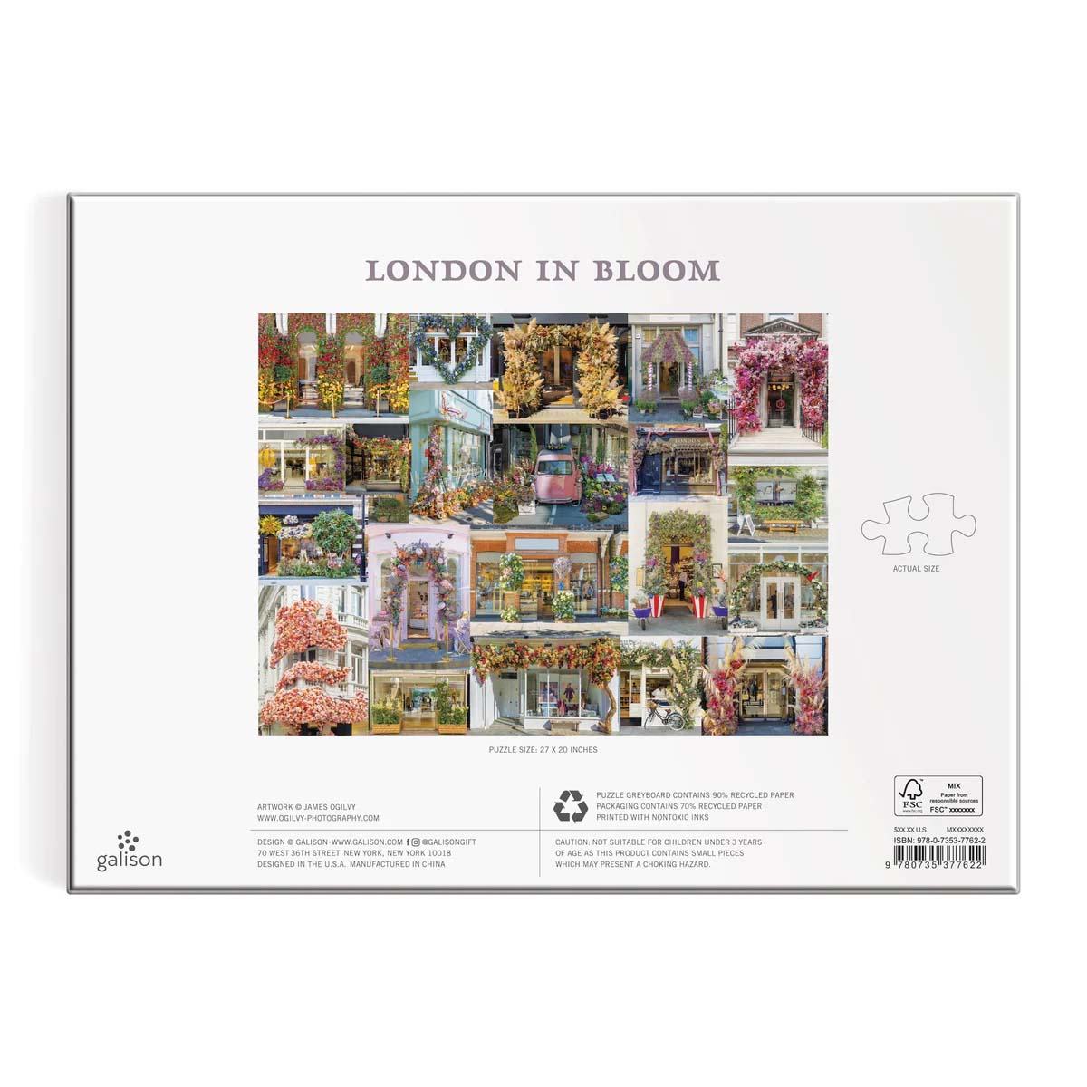 London In Bloom 1000 Pieces Galison Puzzle Warehouse