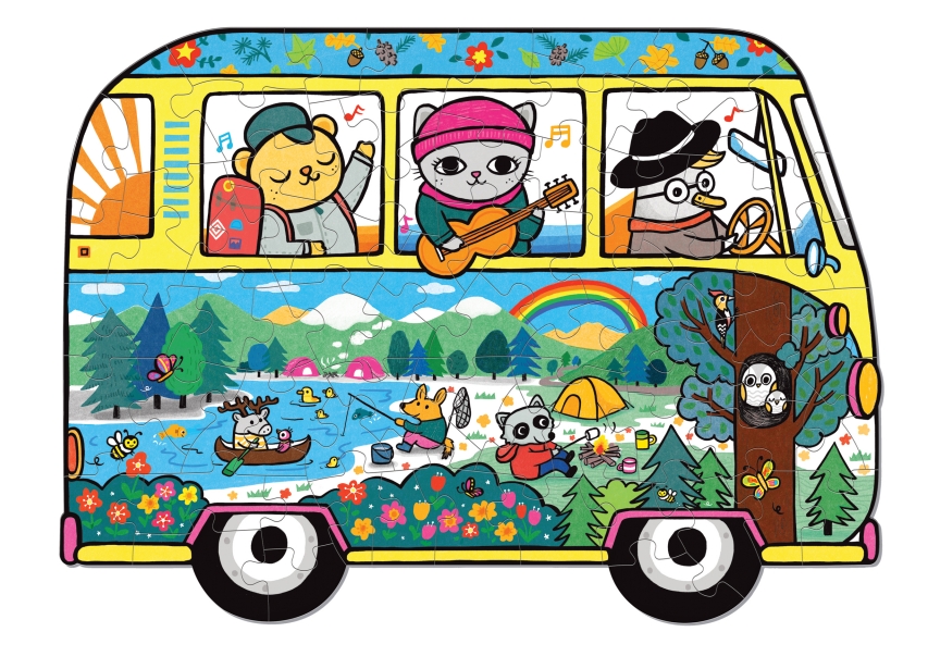 Adventure Van  Animals Shaped Puzzle