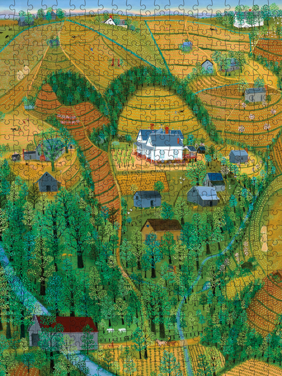 My Parents' Farm - Scratch and Dent Countryside Jigsaw Puzzle